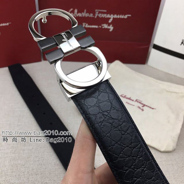 菲拉格慕男士皮帶 Ferragamo雙面用小牛皮腰帶 菲拉格慕休閒皮帶  jjp1454